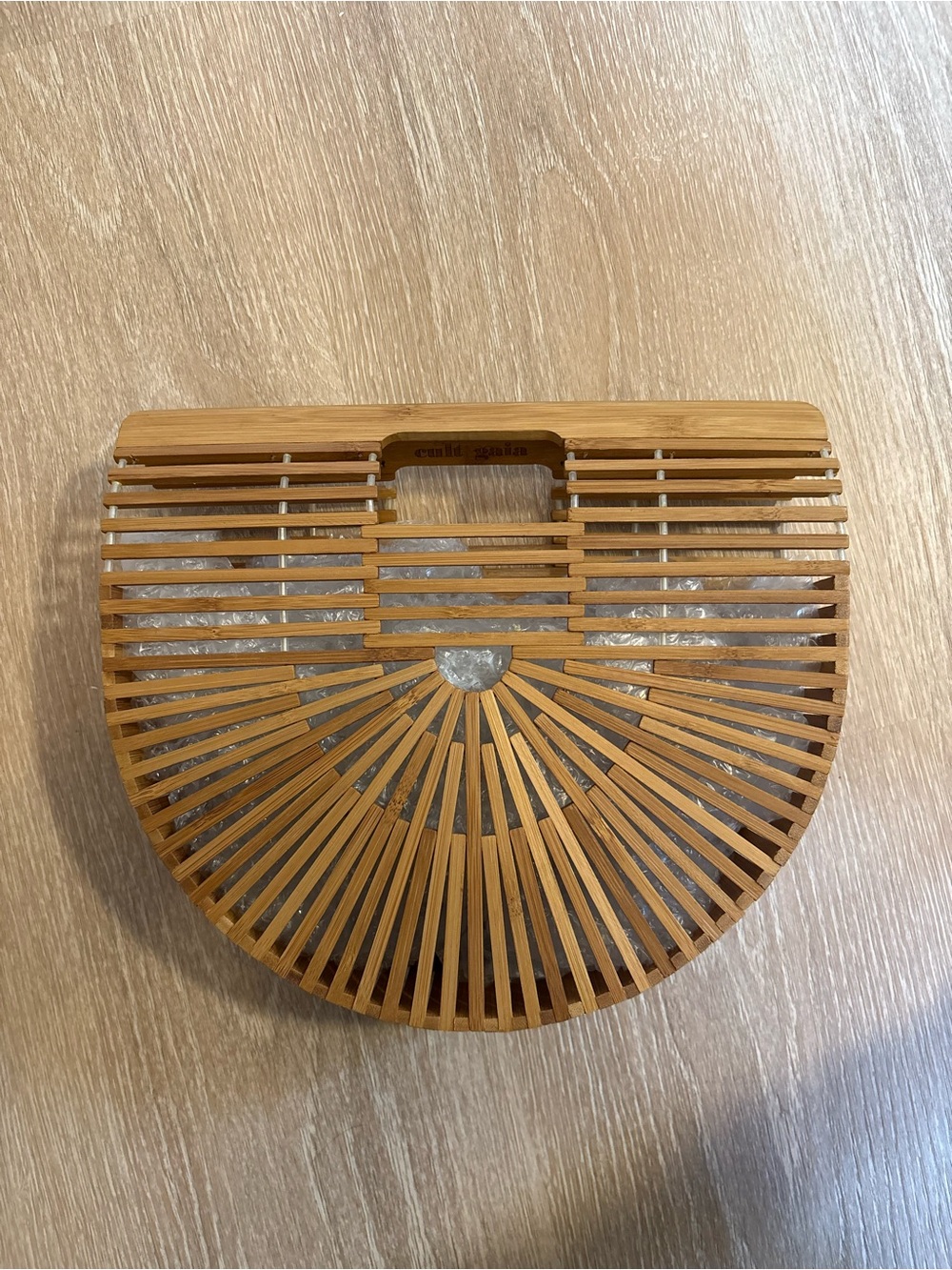 Cult Gaia Small Ark Natural Bamboo Handbag